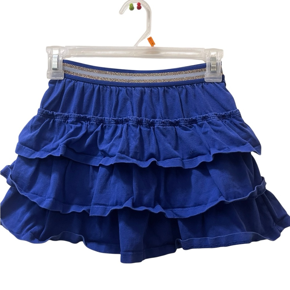Kids Boden Royal Blue Ruffled Mini Skirt - Picture 1 of 2